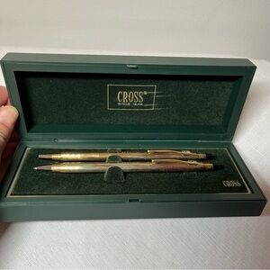 Vintage CROSS Gold Pen and Pencil Set.